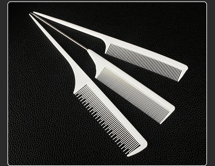 Mythus Barber Kamm Haarschnitt Professionelle Friseur Styling Kamm Set Salon Haarpflege Styling Werkzeug Carbon Faser Kamm Set – Detail 15
