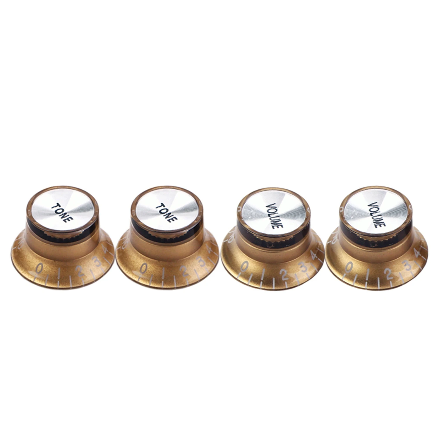 4 Pcs Speed Control Knobs 2 Tone 2 Volume for Gibson LP SG Guitar Golden Knobs Guitar Accessories