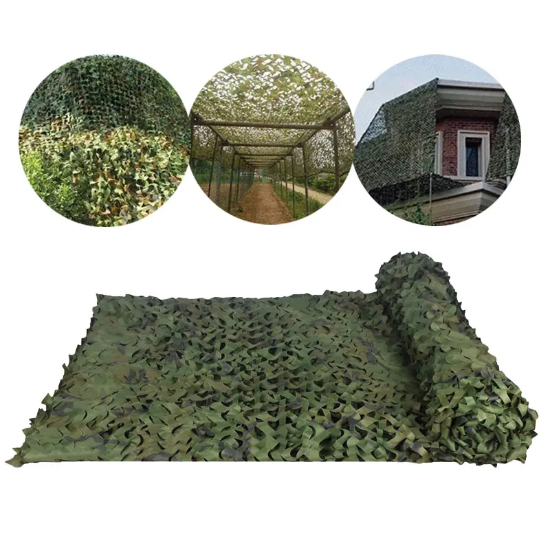 3x5m /2x1m Hunting Camouflage Nets Woodland Training Camo Netting Car Covers Tent Shade Camping Sun Shelter