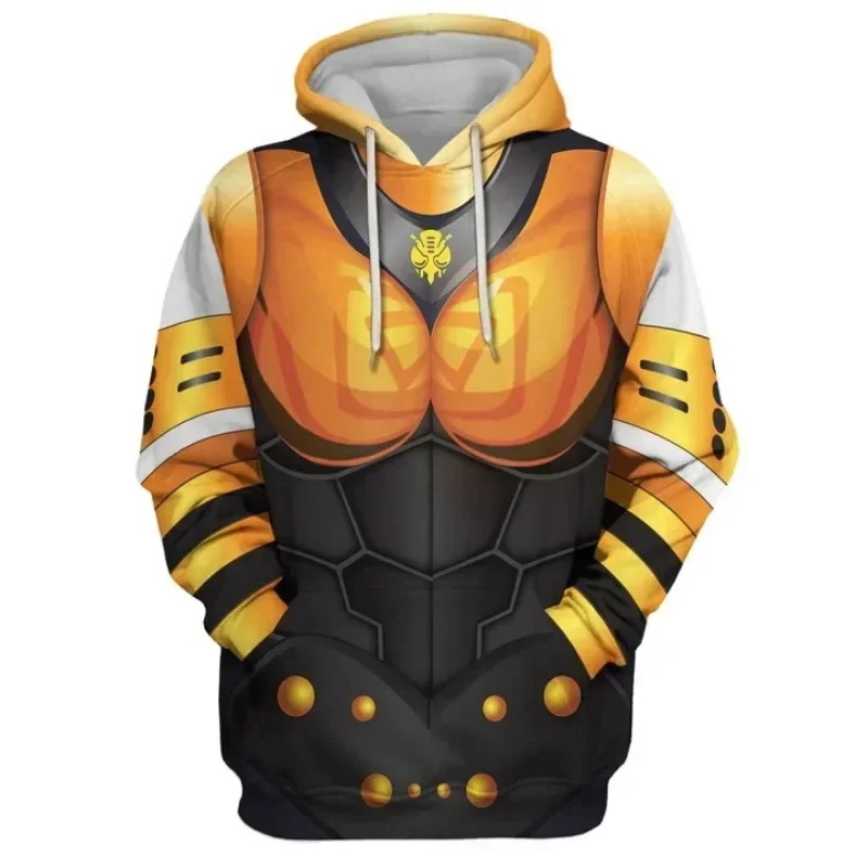 Die neue Herbst-/Winterkollektion 2026 der Marke Bandai umfasst ein stilvolles Kapuzen-Sweatshirt für Herren, das von Transformers inspiriert ist. – Detail 16