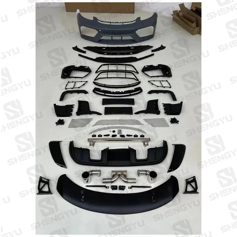 

Car Bumpers Body Kit For 718 Cayman 2016-Up Upgrade To GT4 RS Style Body Kit Include Roof Rear Spoiler
