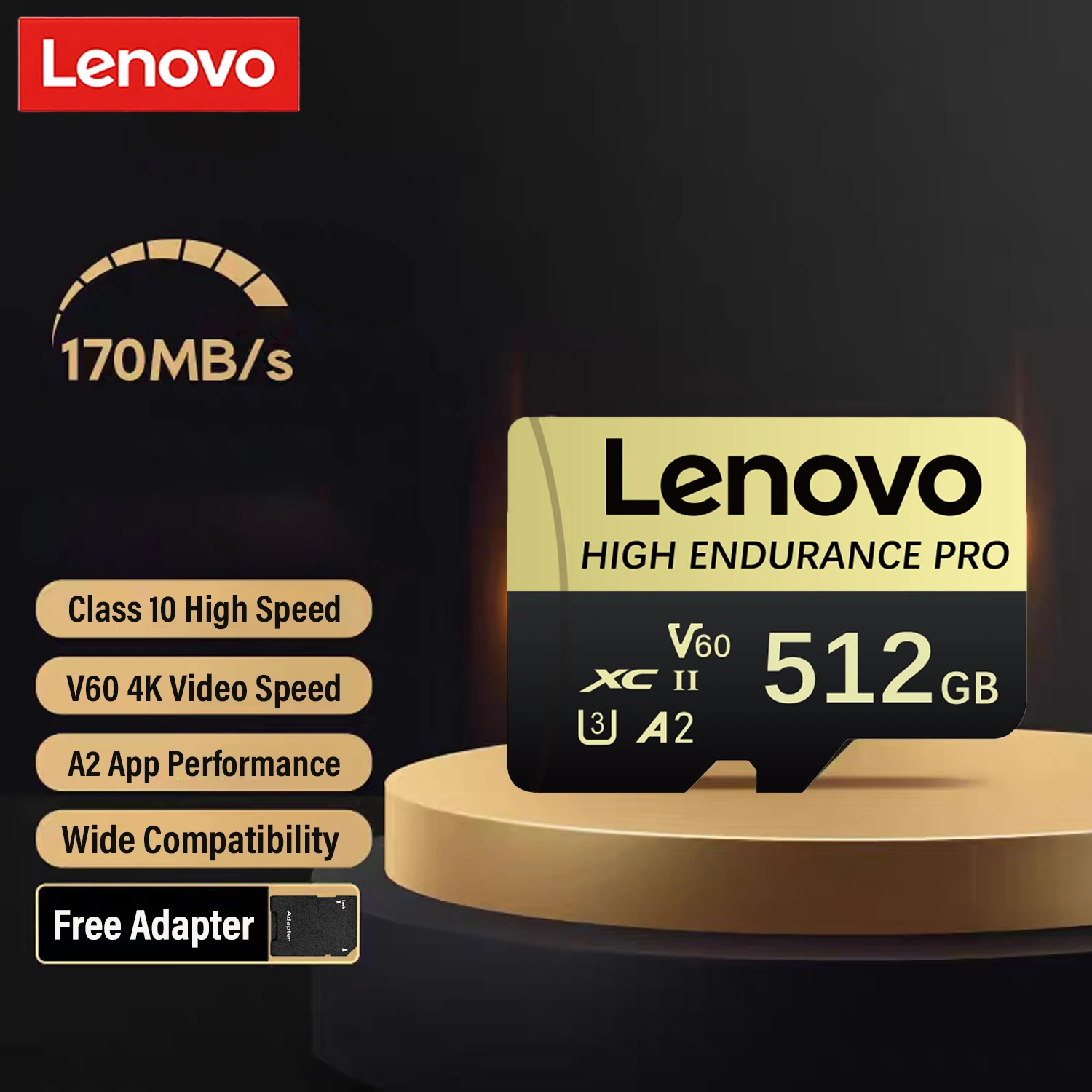 

Lenovo 512GB Extreme Pro Micro SD Card HIGH ENDURANCE Memory Card 128GB 256GB 64GB Mini SD Card 4K Full HD For Drone Camera