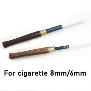 Kreativer Holz -Tabakfilter für Männer, dicke und dünne, tragbare Zigarettendüse, waschbarer Reduzierer, Shisha -Röhre, Geschenke, heißer Verkauf 8 Hauptverkaufstabakfilter Slim - №4
