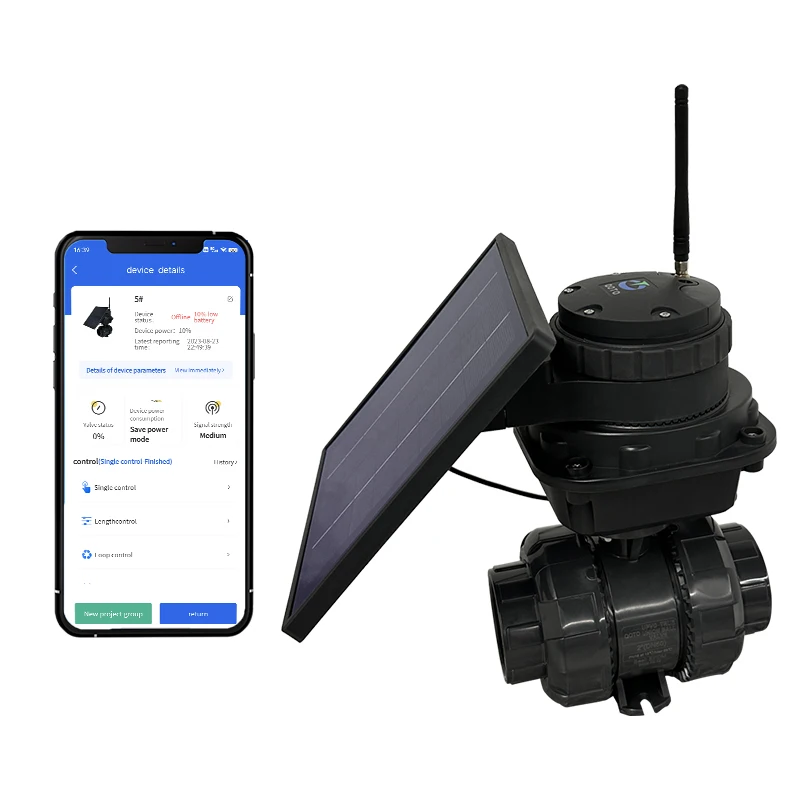 Automatic Irrigation Controller Wireless Control Hydraulic Valve Electric Motorized Ball Globe Pvc Butterfly  Valve