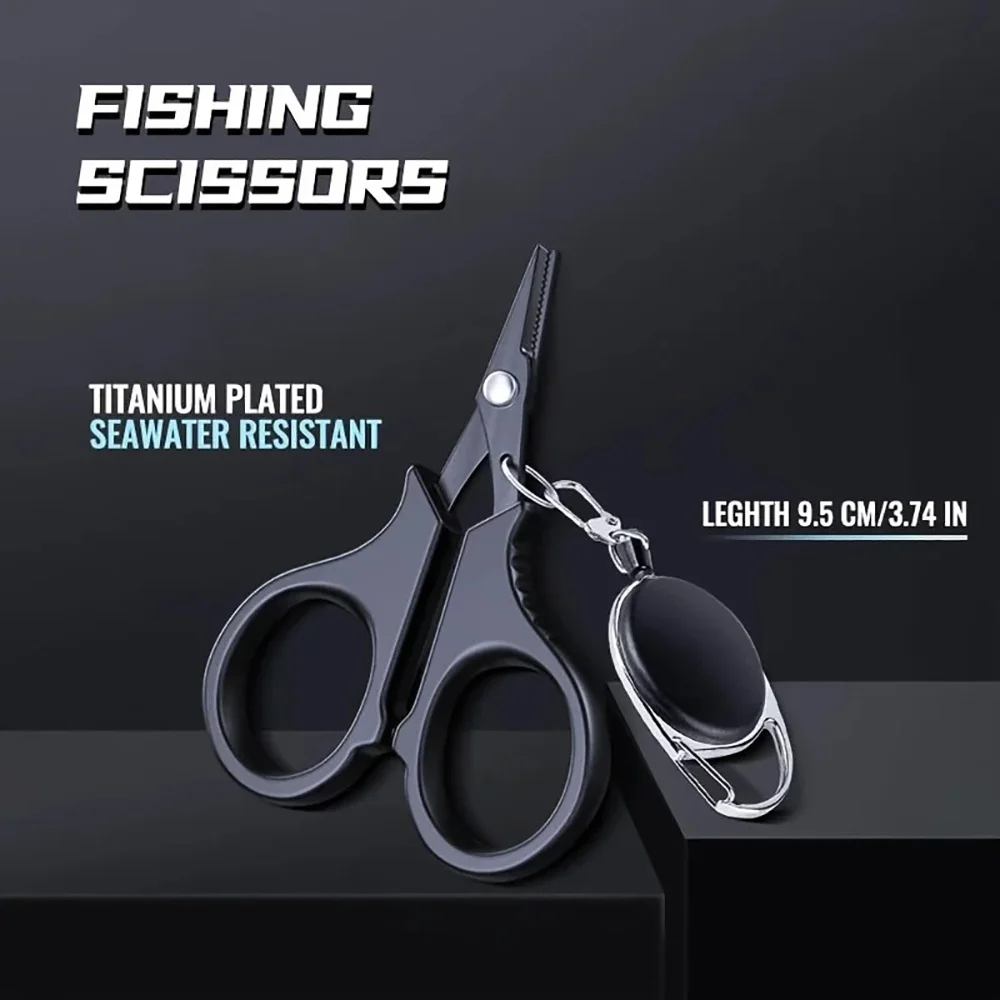 Multifunctional Stainless Steel Fishing Scissors and Pliers for Cutting PE Braided Line, Carp Outdoor Fishing Tools Accessories