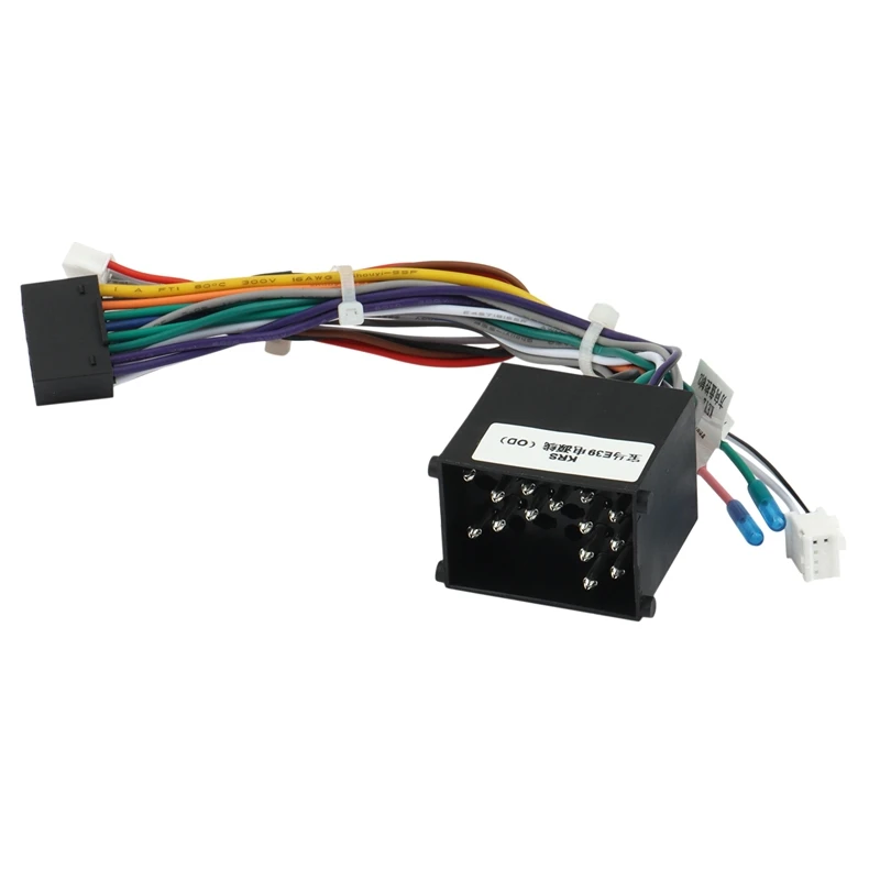 Adattatore per cavo di cablaggio di alimentazione a 16pin per auto per BMW E46/E39(1995-2000)/E53(99) Android Stereo