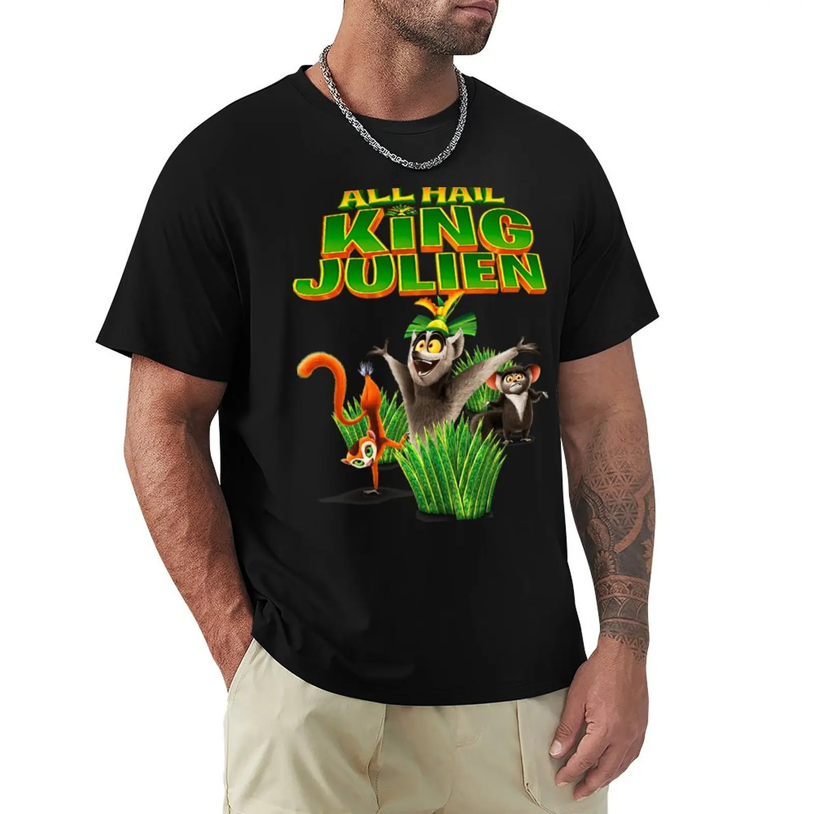 

all hail king julien gift for fans all hail king julien crimson T-Shirt Casual Work Wear T-Shirt