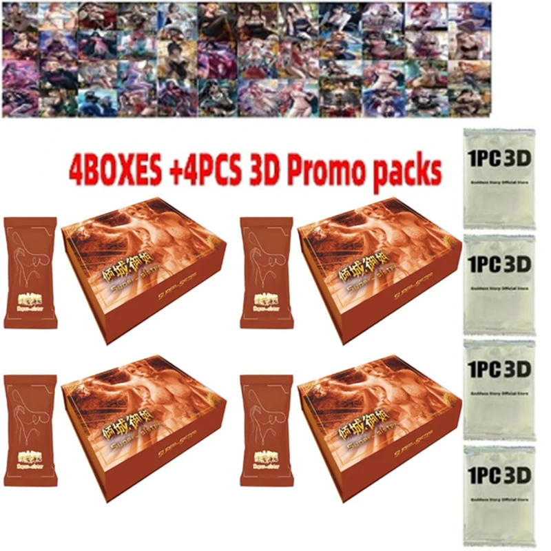 

Wholesale New Goddess story Allure Royal Sister cards+4pc 3d Promo Pack Party Swimsuit Bikini Feast Booster Box Kid Toys