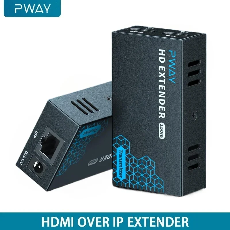 150M HDMI-compatible Extender RJ45 Ports Network HD 1080P Network Extender By CAT5e CAT6 LAN Extensor for TV Box PC Laptop PS4