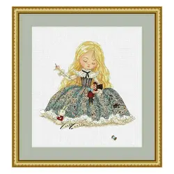 Fishxx Cross Stitch Kit Precision Printing E1182 Stitched Doll Anime Character Hand Embroidery