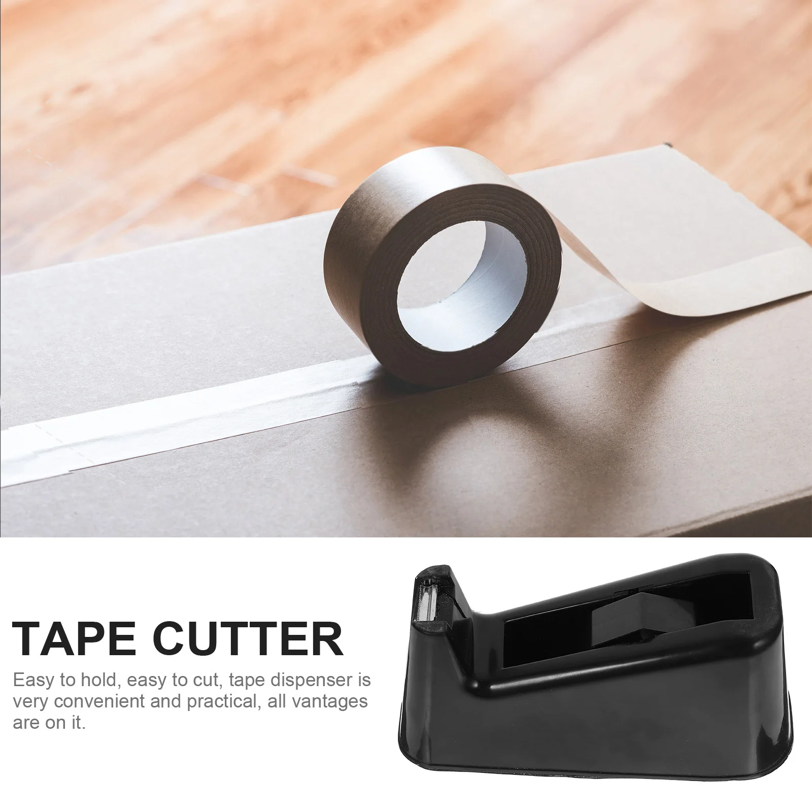 

Desktop Dispenser Portable Holder For Office School Home Use Compact Tape Cutter Reusable Sticky Tape Supply Organizer