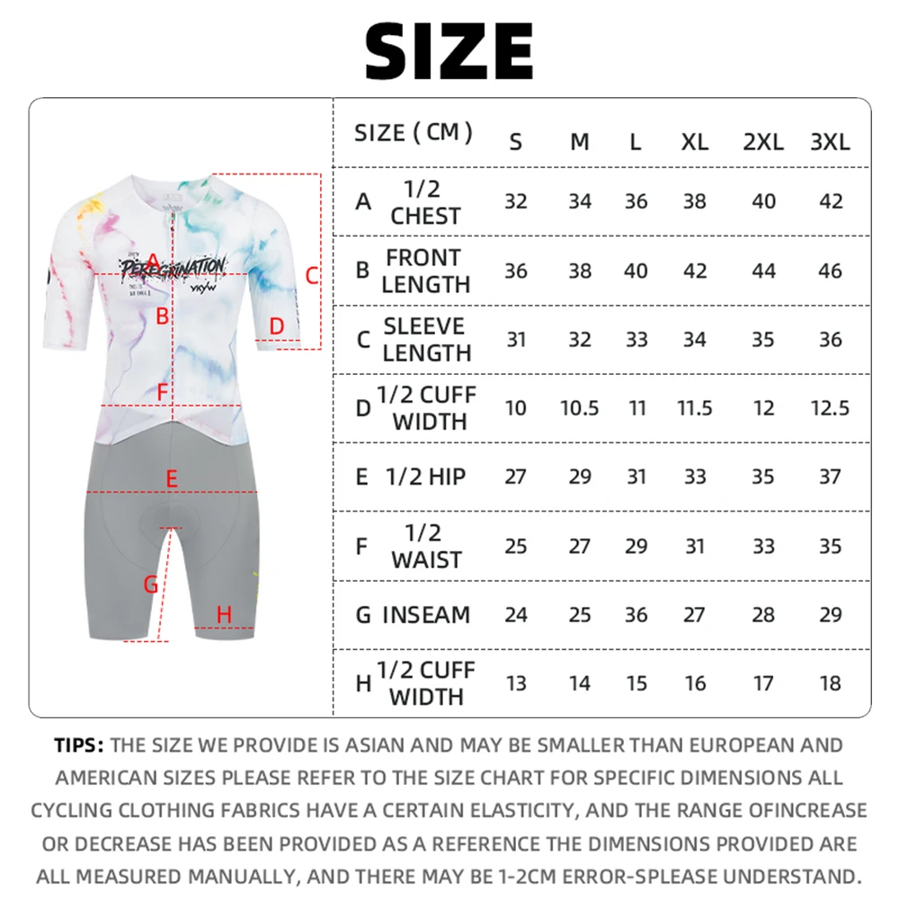 YKYWBIKE Herren-Radsportanzug, einteiliger Radsportanzug, 8 Stunden Reitzeit, Straßenradbekleidung, Sommer-Fahrrad-Maillot-Set – Detail 1