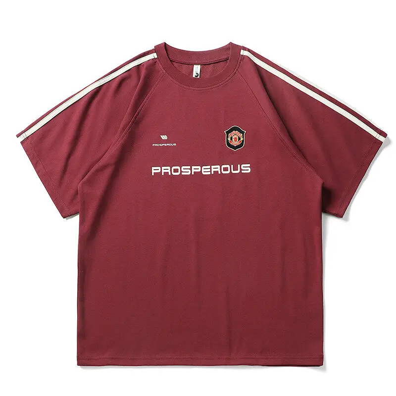 

Летняя коллекция 2025: Свободная спортивная футболка унисекс с принтом, дышащая, прохладная, в американском стиле, с открытыми плечами, для мужчин и женщин