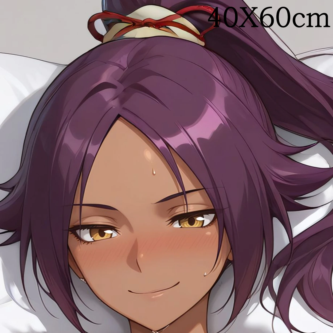 Dakimakura Anime Yoruichi Shihoin Pillow Cover Sofa Cushion Double-side Print Throw Pillow Case 40X60cm