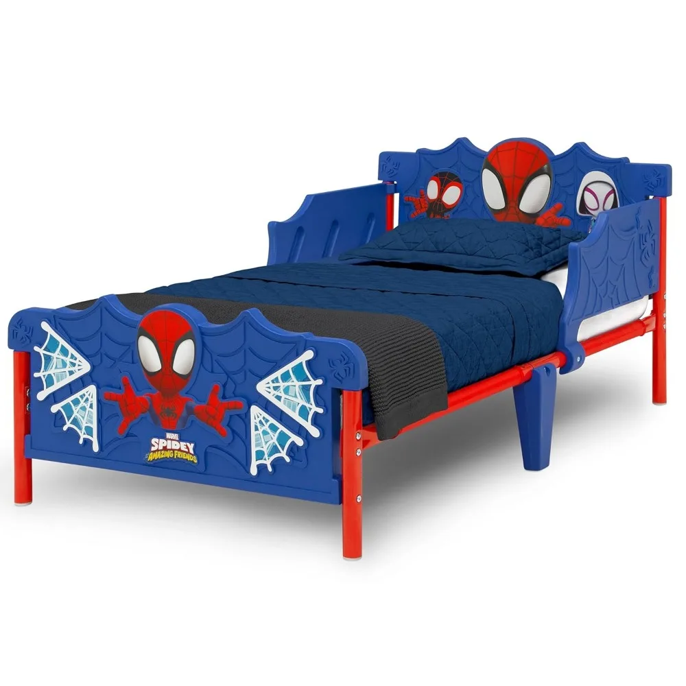 Spidey and His Amazing Friends cama 3D para niños, azul