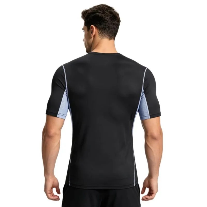 New men's slimming and plus-size quick-drying short sleeve T-shirt for fitness and body shaping vetements homme ropa de hombre