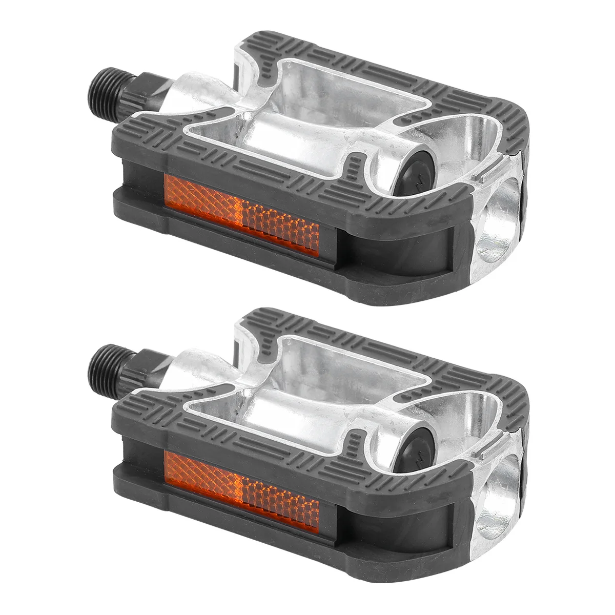 2Pcs Long-Lasting Pedals Durable Non-Skid Aluminum Alloy Cycling Accessories Black Bike Pedal Mountain Bike Pedal