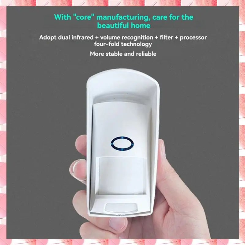 Smart Portable 433Mhz Wireless PIR Alarm Motion Sensor Animal Immune Infrared Detector Waterproof Outdoor Infrared Detector