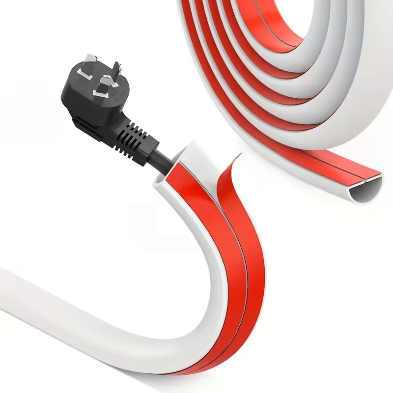 1PC 1/4/6/8m Cable Protector Self-Adhesive PVC Wire Protection Strip Insulation Cord Protection Cover Wear Resistant Preven
