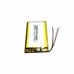 3-wire 3.7V 3000mah 755060 Lithium Polymer LiPo Rechargeable Battery For LED Bluetooth keyboard special battery