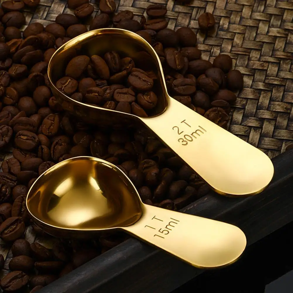 

Durable Stainless Steel Scoop Stainless Steel Coffee Spoon Premium Stainless Steel Coffee Measuring Spoons Short for Accurate