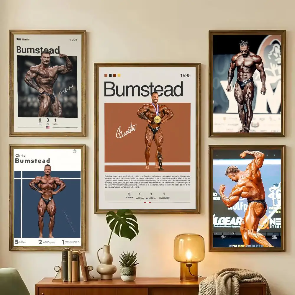 Chris Bumstead Bodybuilder Fitness Painting Calligraphy Stylish Canvas Poster Wall Art for Living Room Bedroom Office Home Decor