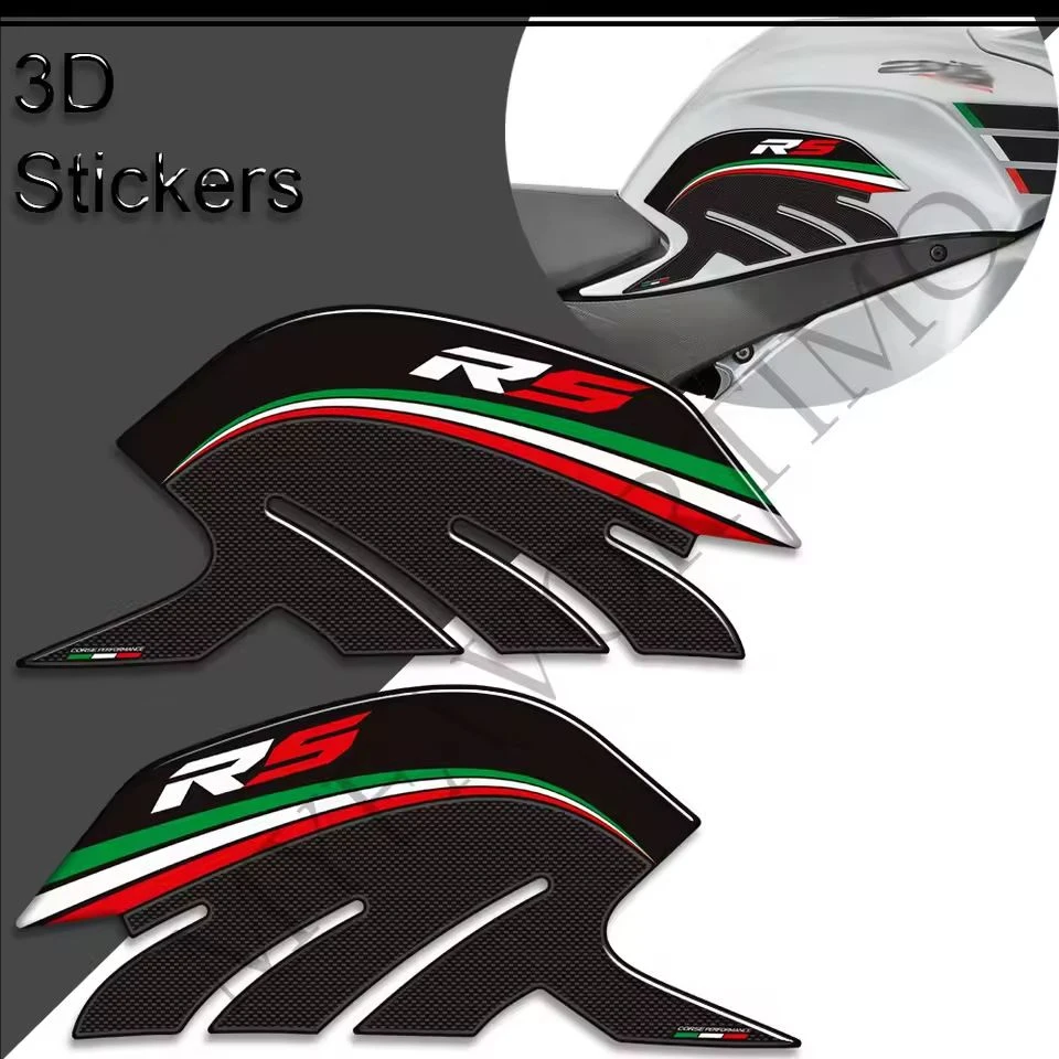 Per Aprilia RS4 RS50 RS125 Moto Rilievo del Carro Armato Adesivi Protezione TankPad Manopole Gas Olio Combustibile Kit Ginocchio Decalcomanie