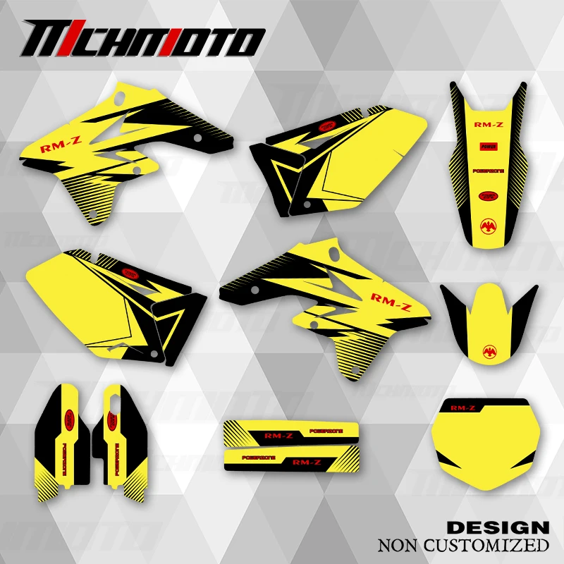 

MCHMFG новый стиль графические наклейки наборы наклеек для SUZUKI RMZ250 2007 2008 2009