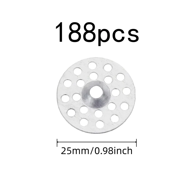 188 pcs Pre-Drilled Center Holes Gypsum Board Washers, great for Wall Crack Fixing, Rust Resistant Coating