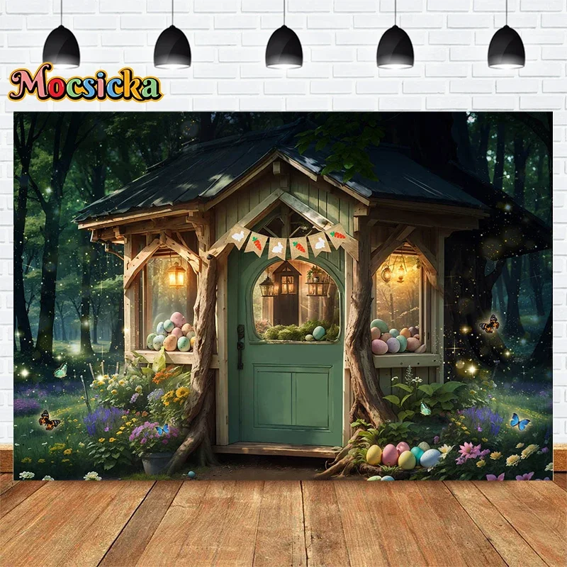 

Mocsicka Photography Backgrounds 3D Fairytale Moringa Chalet Backdrops Kids Birthday Party Cake Smash Photo Banner Studio