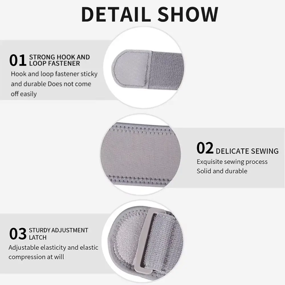 

Компрессионный ремень для поддержки локтя, подушечка из ЭВА, дышащая теннисная поддержка локтя, нейлоновый ремешок с двойной компрессией, ремешок для рук, спорт