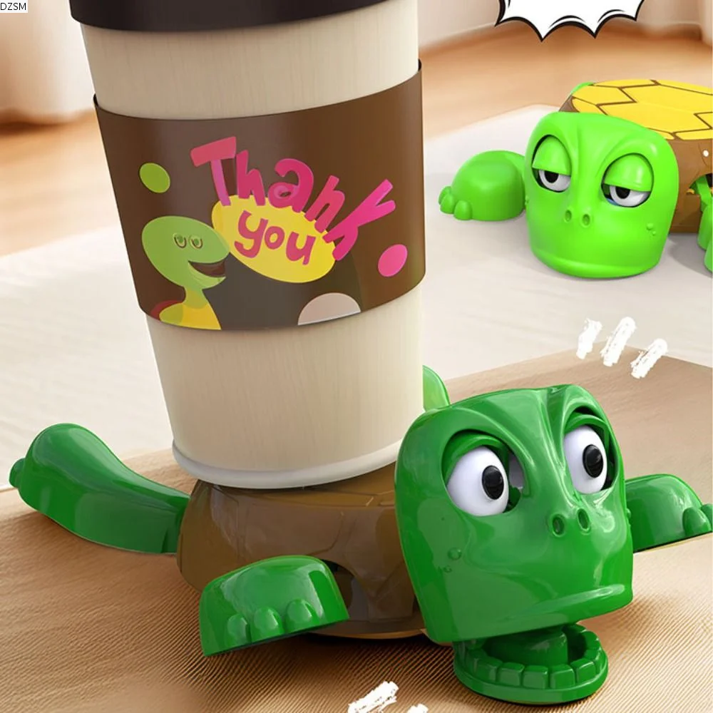 

DIY Assembly Turtle Cell Phone Bracket ABS Press Panicked Turtle Coaster Frightened Turtle Gaping Eyes
