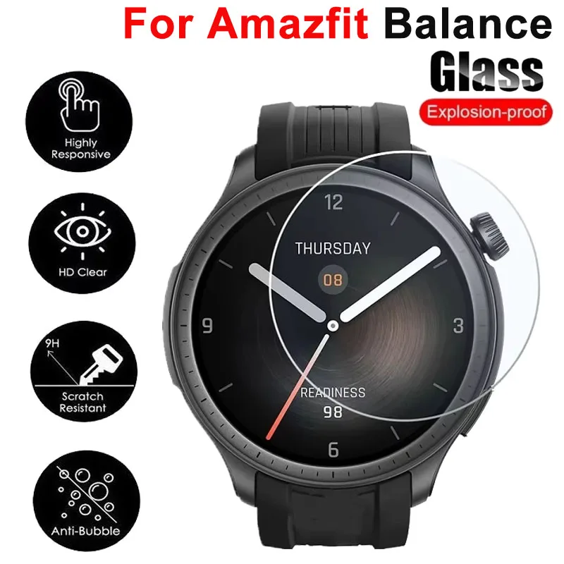 Screen Protector For Amazfit Balance Smart Watch Tempered Gl