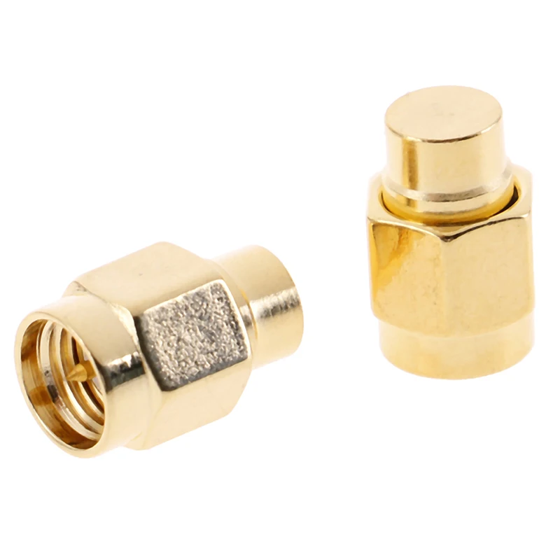 

2pcs Load Termination SMAJ Plug 2W 6GHz 50 Ohm SMA Male RF Coaxial Termination Dummy Load Gold Plated Cap