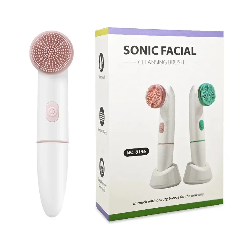 Electric facial cleaning brush facial exfoliator, sonic vibration rotating facial cleanser, skincare tools