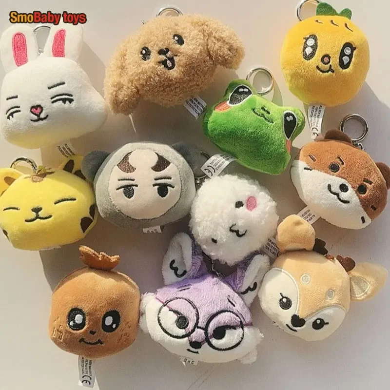 Kpop 17 Plush Keyring Bag Charm Pendant JEONGHAN JOSHUA JUN WONWOO HOSHI Idol Cute Animals Face Keychains