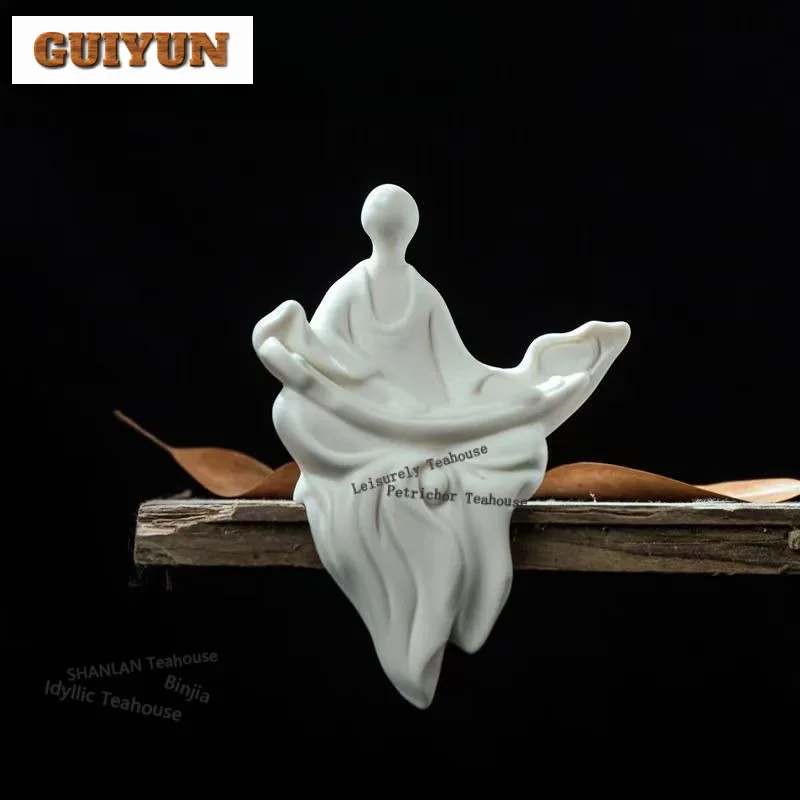Ceramic Zen Phaseless Buddha Tea Pet Retro Fish Tank Landscaping Tea Figurine Play Toys Tea Statue Ornaments Craftsmanship view 6