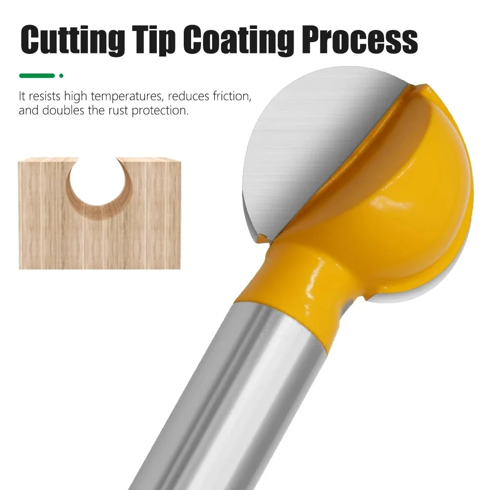 

LAVIE 6mm Shank Milling Cutter Round Carving Router Bits Carving DIY Woodworking Engraving Tools Fresadora Router Bits for Wood