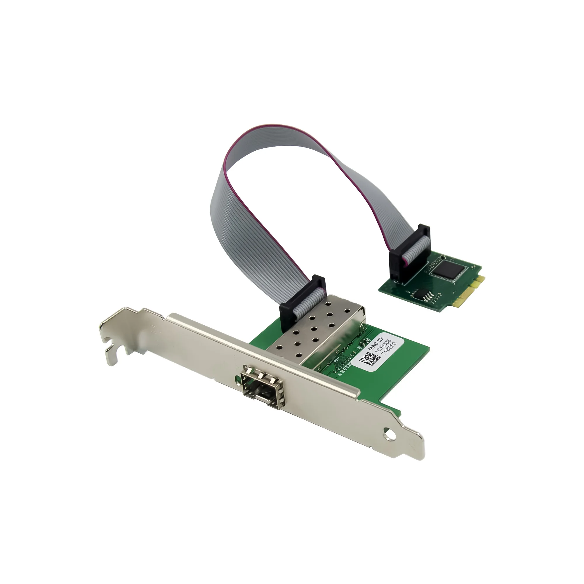 SUNWEIT ST7249 M.2 A+E Key 1000Mbps SFP Network Card Single Fiber Port Tel I210AS Internal Server Application Wired Type Stock