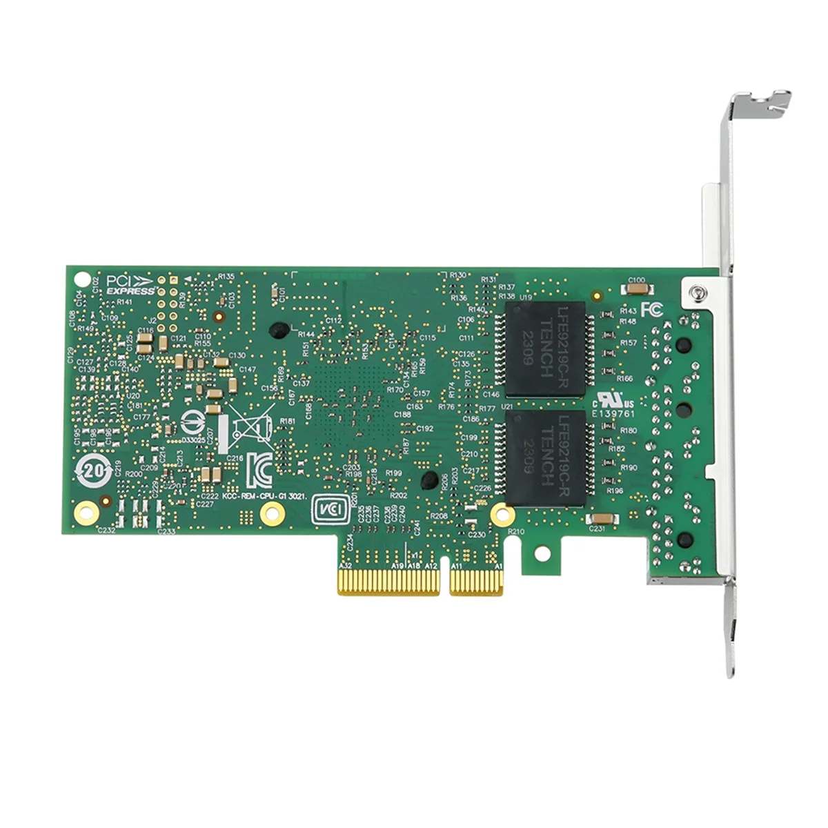 

ABJU I350-T4V2 4 Ports Pci-E X4 Gigabit Ethernet Network Card Quad Rj45 Server Internal Nic 1000mbps for Desktop PC Computer