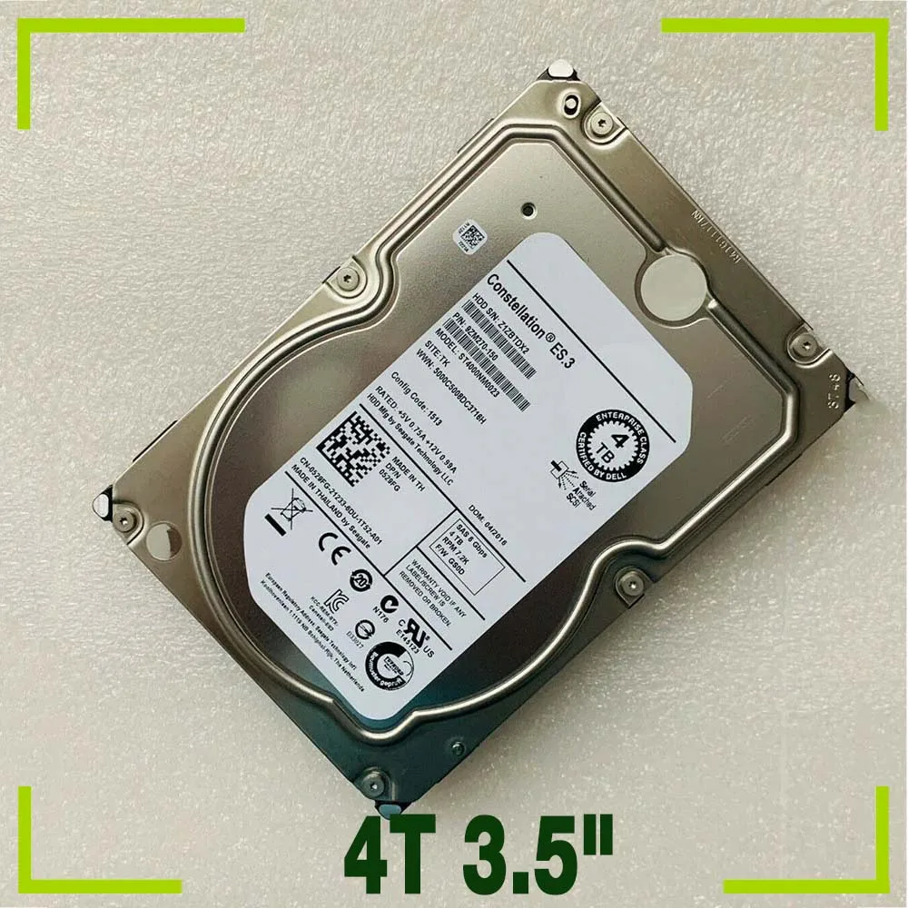 

4TB For Dell Server Hard Disk 4T 3.5" SAS ST4000NM0023 025 0529FG 529FG