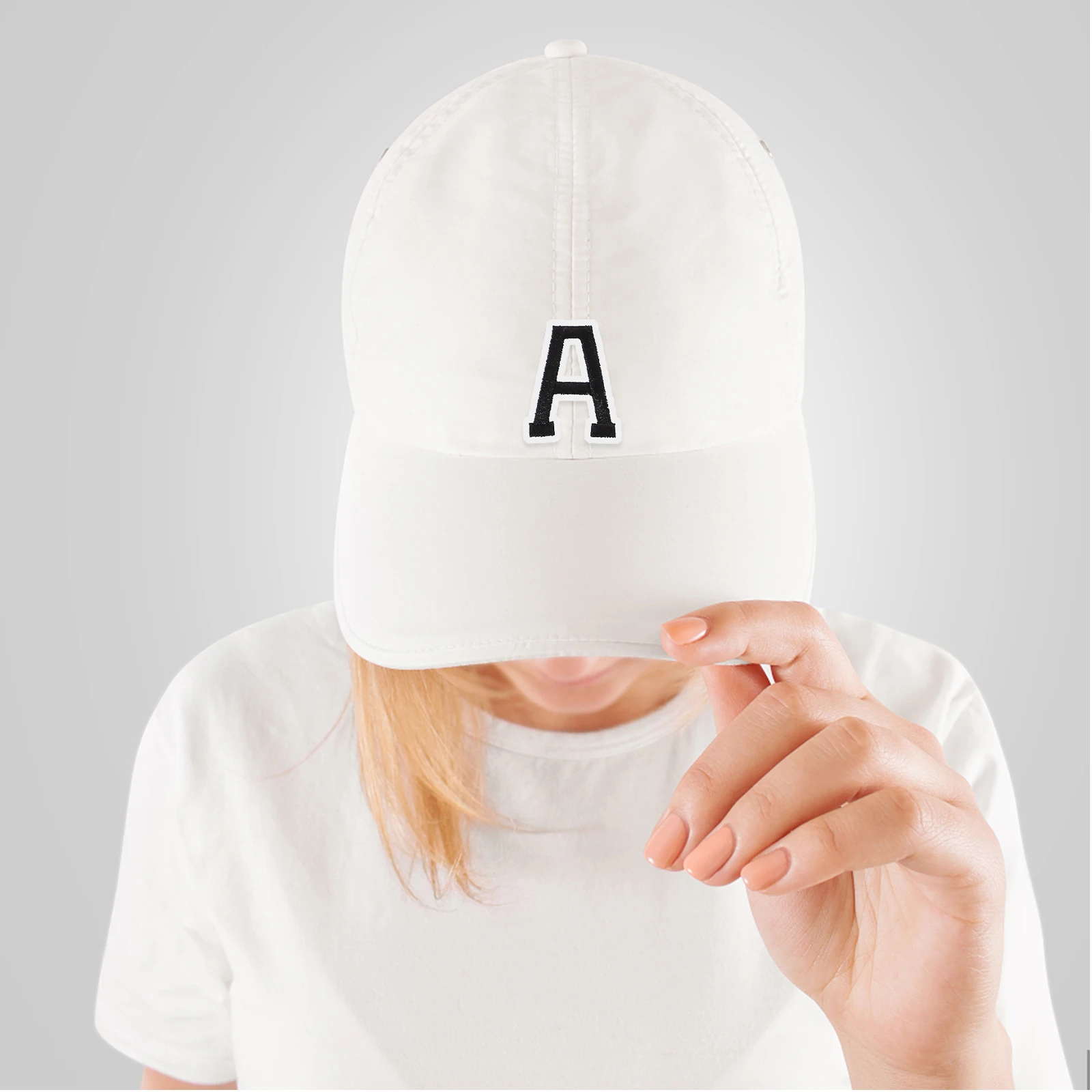 

2 Sets Iron On Letter Patches Black White Embroidered Cloth Stickers for Clothes Bags Hats Shoes Socks Polyester Fabric DIY