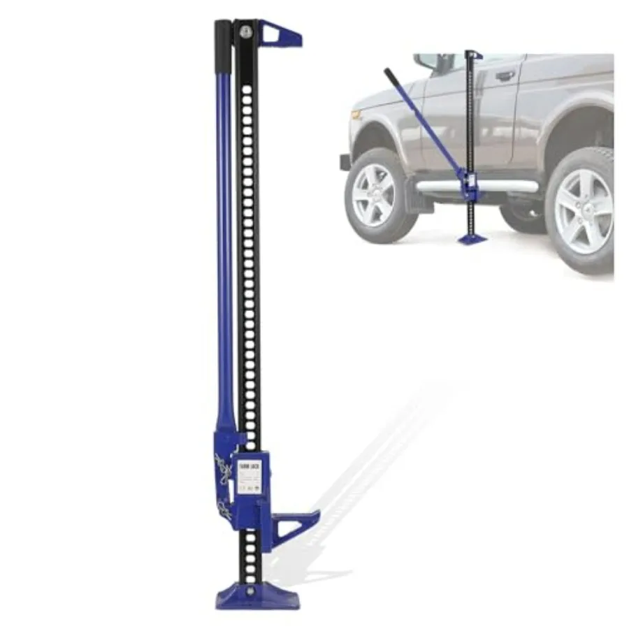 

Utility Farm Jack 48 High Lift Farm Jack with 3 Ton 6600 Lbs Capacity Ratcheting Mechanism HeavyDuty OffRoad Utility Farm Jacks