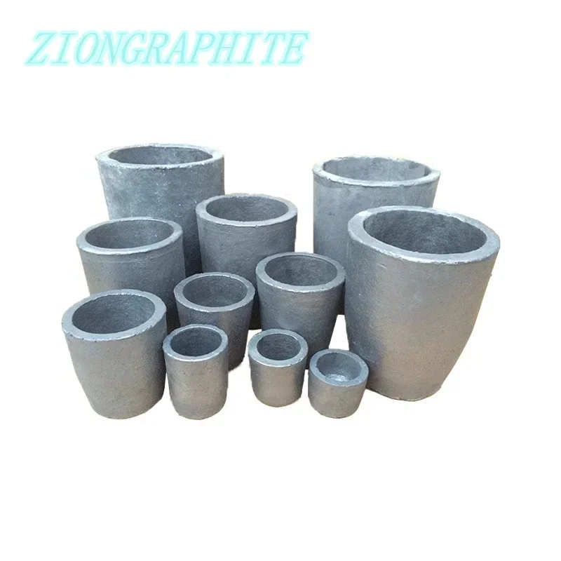 1PC SiC Crucible - Silicon Carbide Melting Pot for Metal Casting, Smelting Furnace, Gold/Silver Refining - High Temp Resistan
