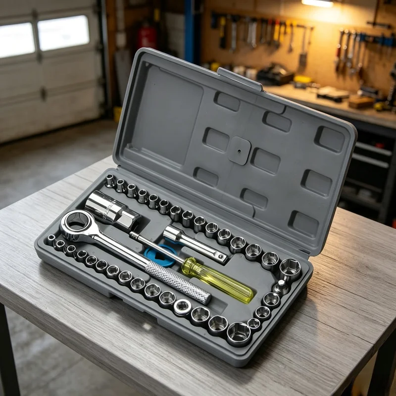 Multifunctional Auto Repair Hand Tool Kit, Auto-Disassembly Socket Wrench Set for Automotive Maintenance & Garage Projects