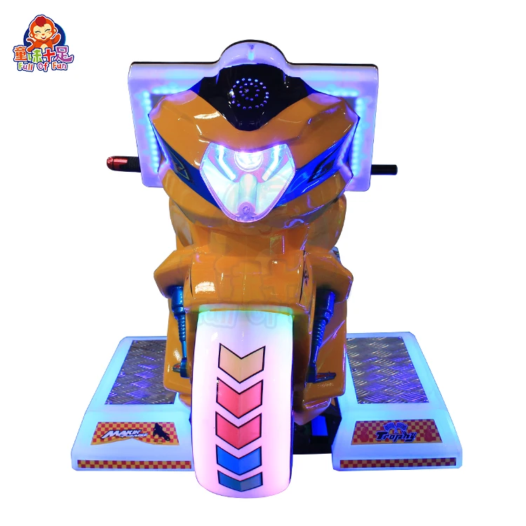 Indoor Amusement Children Motorcycle Racing Arcade Machine Coin Operated Kiddie Ride Game Machine for Sale