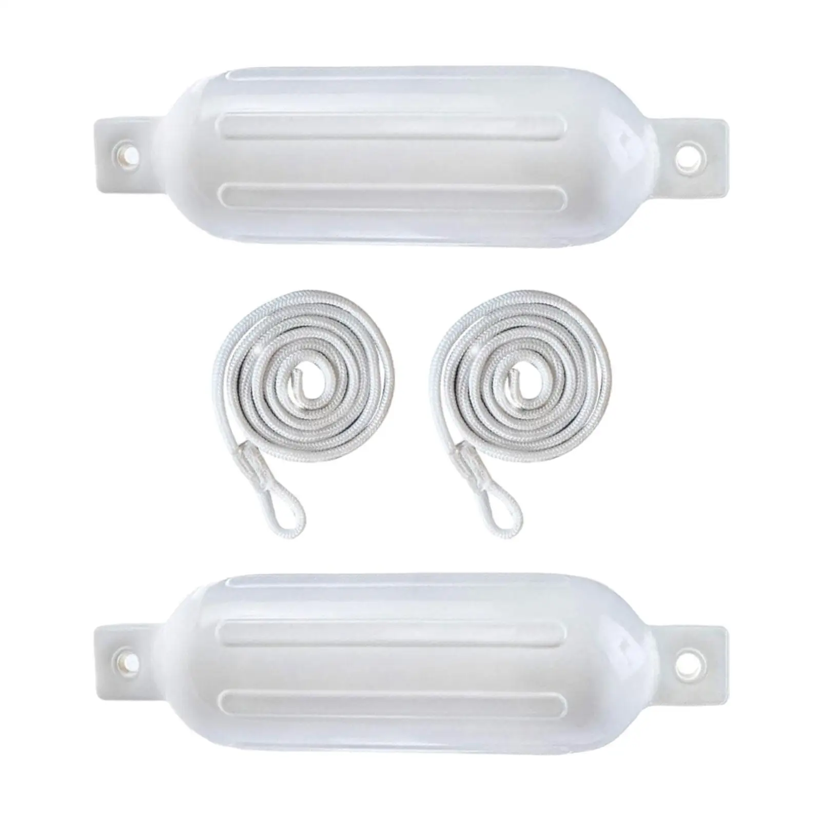 2 Pieces Boat Fenders 6mm x 1.5M Ropes Protector Inflatable Fenders for Sailboats Speedboats Yachts Fishing Boats Pontoon