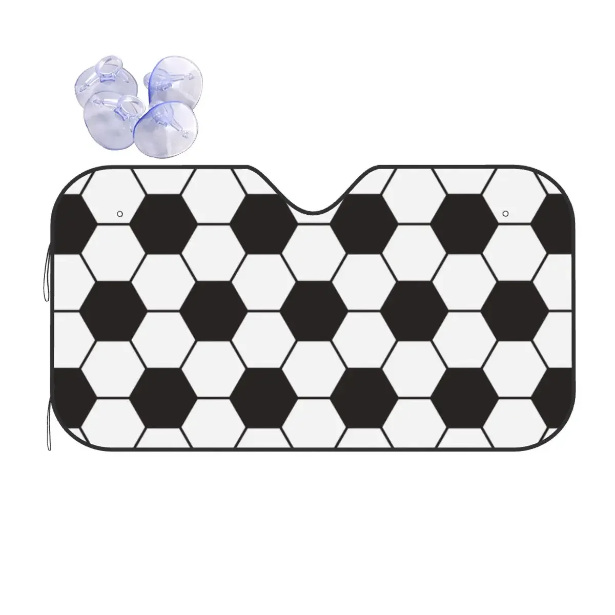 

Классическое ветровое стекло для футбола, солнцезащитный козырек, футбольные мячи, спортивный винтажный автомобиль, переднее ветровое стекло 76x140 см, солнцезащитный козырек, искусственные чехлы