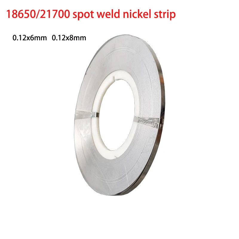 1kg 0.12mm Thickness 6mm 8mm Width 18650 /21700 Battery Spot Welding Nickel Plated Strip Spot Welders Welding Lithium Batteries