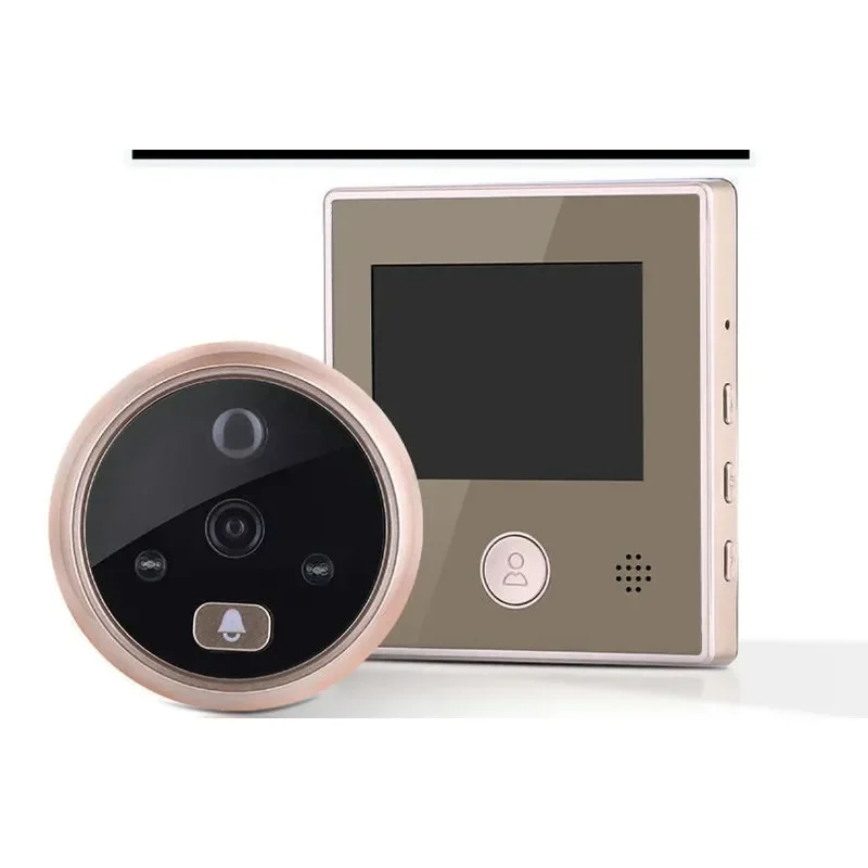 Visualizador visual hd campainha peephole, display lcd, bateria embutida, telefone de porta de vídeo, espera longa, 3"